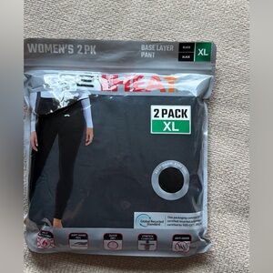 32 Degrees Black Base Layer Pants 2 Pack XL